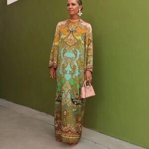 Alemais clemenza silk midi dress